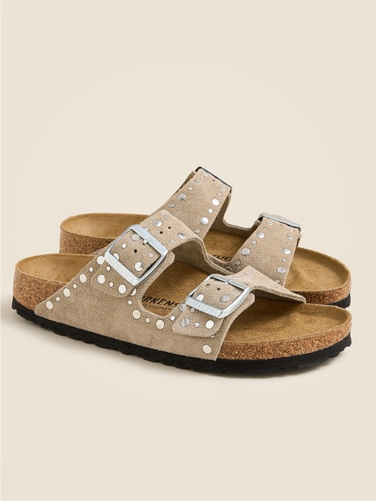 Birkenstock Shoes - Birkenstock Arizona Riveted Suede Sandals